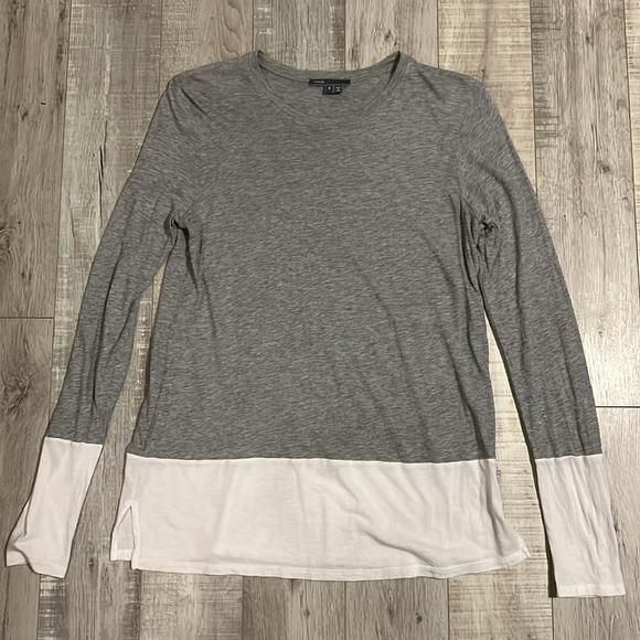 Vince Color Block Long Sleeve Top - Picture 1 of 7
